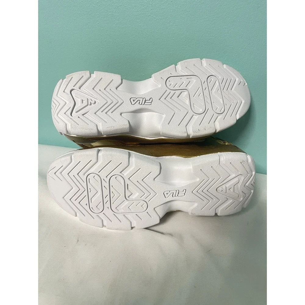 Fila Grant Hill 2 Metallic Size 6 Mens‎ Gold Athletic Basketball Shoes S-53 - Picture 6 of 7